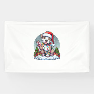 Banderoles Funny Paix Mains Pitbulles lumières de Noël Femmes