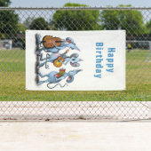 Banderoles Funny Romantic Mouse Band - Joyeux anniversaire (En situation)