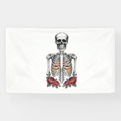 Banderoles Funny Skeleton Citrouille Fall (Horizontal)