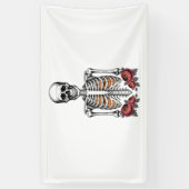 Banderoles Funny Skeleton Citrouille Fall (Vertical)