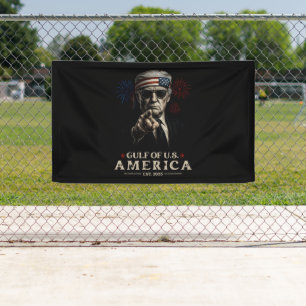 Banderoles Funny Trump Golfe Des USA Amérique 2025 4 juillet