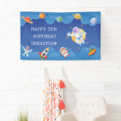 Banderoles Galaxie de l'astronaute spatial (En situation)