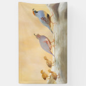 Banderoles Gambrel's Quail Painting Original Bird Art (Vertical)