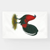 Banderoles Gamecock américain : Rouge Brown (Horizontal)