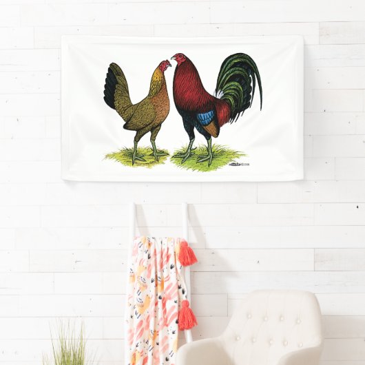 Banderoles Gamefowl Pair (En situation)