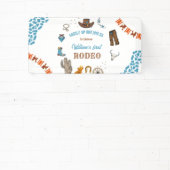 Banderoles garçon Arrondi Premier Rodéo 1ère fête Anniversair (Insitu)