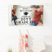 Banderoles Garçon Lycée Diplôme Custom 2 Photo (En situation)