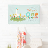 Banderoles Garçons Blue One Silly Goose 1er anniversaire Bien (En situation)