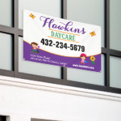 Banderoles Garde d'enfants professionnelle (Bâtiment extérieur)