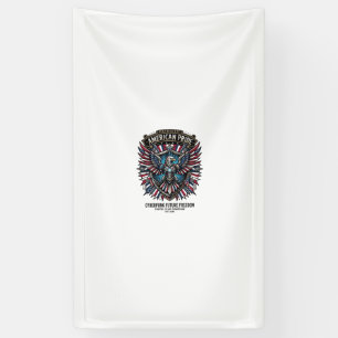 Banderoles Gardien de drapeau numérique patriotique Cyberpunk
