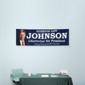 Banderoles Gary Johnson pour le Président Banner (Salon professionnel)
