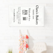 Banderoles Gâteau de boulangerie ajouter des ingrédients fait (En situation)