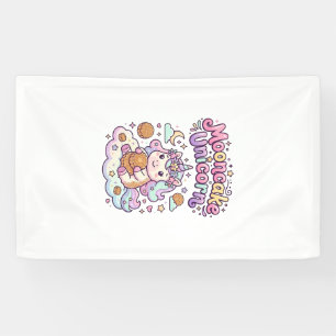 Banderoles Gâteau de lune licorne Vêtements charmants licorne