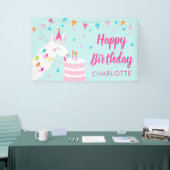 Banderoles Gâteau tout Llama Fun 2e anniversaire Aqua (Salon professionnel)