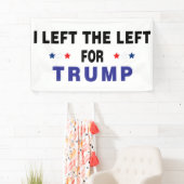 Banderoles Gauche Pour Trump (En situation)