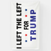 Banderoles Gauche Pour Trump (Vertical)