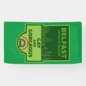 Banderoles Gay pride Belfast - Brighton Irlande LGBT - (Horizontal)