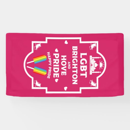 Banderoles Gay pride Brighton (Horizontal)