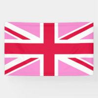 GAY PRIDE britannique (Union Jack rose) (Drapeau b
