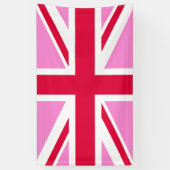 Banderoles GAY PRIDE britannique (Union Jack rose) (Drapeau b (Vertical)