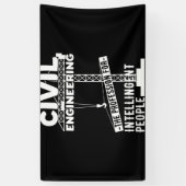 Banderoles Génie Civil La profession pour l'intelligence (Vertical)