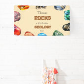 Banderoles Géologie fête d'anniversaire roche gemstone (Insitu)