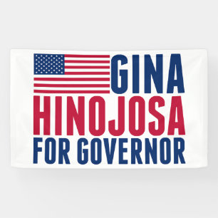 Banderoles Gina Hinojosa Gouverneure Élection Parti du Texas