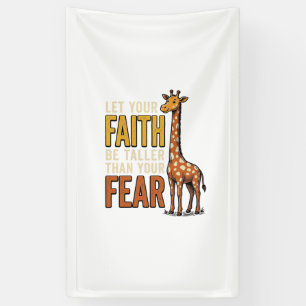 Banderoles Girafe La Foi Sur La Peur Chemise Chrétienne Vinta