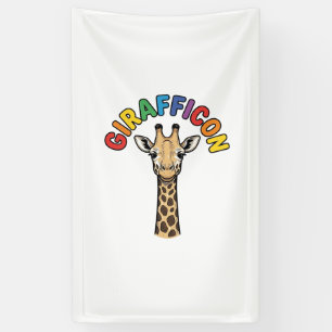 Banderoles Girafe Vintage Icône Conception de T-shirt de Mign