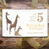 Banderoles Giraffe Safari fête d'anniversaire