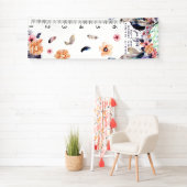 Banderoles Girly Boho Dreamcatcher | Graphique de croissance  (En situation)