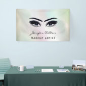 Banderoles Glam chic holographique moderne cils & sourcils (Salon professionnel)