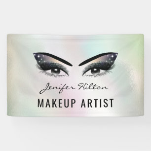 Banderoles Glam chic holographique moderne cils & sourcils