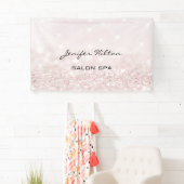 Banderoles Glamour chic moderne faux glittery bokeh (En situation)