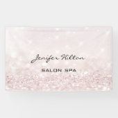 Banderoles Glamour chic moderne faux glittery bokeh (Horizontal)