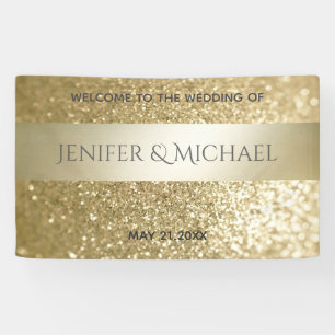 Banderoles Glitterie élégante bande dorée moderne élégant