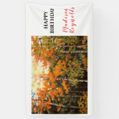 Banderoles Glorieux orange jaune vert Aspens Anniversaire (Vertical)