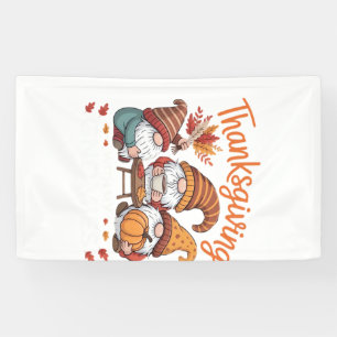 Banderoles Gnome de Thanksgiving Automne Léopard Dinde T-shir