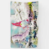 Banderoles Gnomes dans la peinture à l'aquarelle de la neige (Vertical)