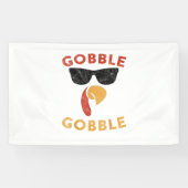 Banderoles Gobble Gobble Turquie Thanksgiving Day Cadeaux Vin (Horizontal)