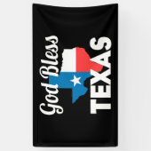 Banderoles God Bless Texas (Vertical)