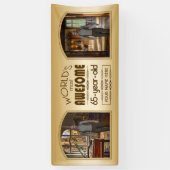 Banderoles Gold 65th Birthday World's Best Custom Photo Frame (Vertical)