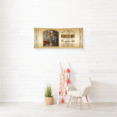 Banderoles Gold 75th Birthday World's Best Custom Photo Frame (En situation)