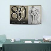 Banderoles Gold 80th Birthday Party (Salon professionnel)