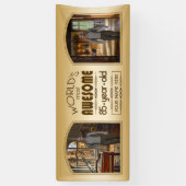 Banderoles Gold 85th Birthday World's Best Custom Photo Frame (Vertical)