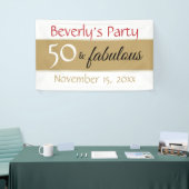 Banderoles Gold Black 50 & Fabuleuse typographie 50e annivers (Salon professionnel)