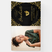 Banderoles Gold Black Pharmacy School Graduation Photo (Vertical)