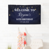 Banderoles Gold Blue Prom Under Stars Starry Night Anniversai (En situation)