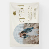 Banderoles Gold Boho Minimalist Arch Photo Graduation (Verticale)