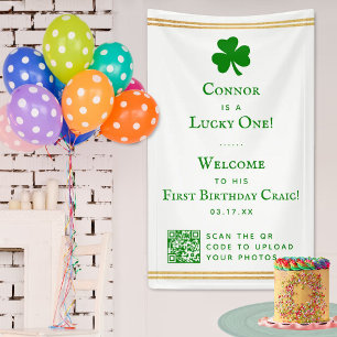 Banderoles Gold Foil St. Patrick's Day 1er anniversaire